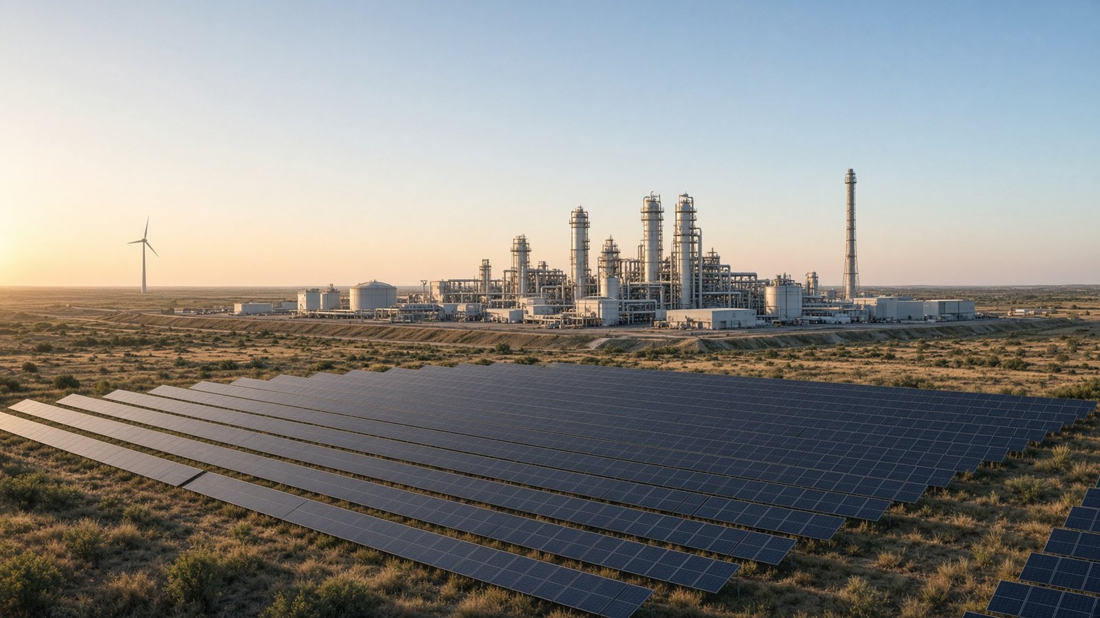 Cleaner generation integrated with existing plant